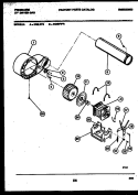MOTOR & BLOWER PARTS Diagram and Parts List for DGILW5  Frigidaire Dryer