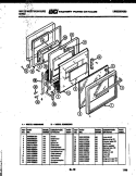 DOOR PARTS Diagram and Parts List for KB883GDM3  Frigidaire Wall Oven