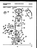 TUB DETAIL Diagram and Parts List for LA640AXW1  Frigidaire Washer