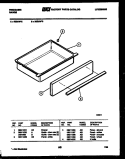 DRAWER PARTS Diagram and Parts List for R30AF2  Frigidaire Range