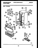 CABINET PARTS Diagram and Parts List for WFU16F5AW1  Frigidaire Freezer