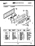 BACKGUARD Diagram and Parts List for REC406DW0  Kelvinator Range