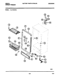 CABINET Diagram and Parts List for UL1793ECW2  Electrolux Freezer
