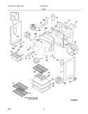 BODY Diagram and Parts List for GLEF369DCA  Frigidaire Range