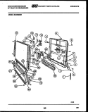 DOOR PARTS Diagram and Parts List for SU330NXR1  Frigidaire Dishwasher