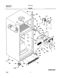 CABINET Diagram and Parts List for FRT17A2AQ0  Frigidaire Refrigerator