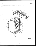 CABINET PARTS Diagram and Parts List for ATG130NCD1  Frigidaire Refrigerator