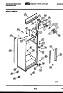 CABINET PARTS Diagram and Parts List for RT199MCD2  Frigidaire Refrigerator