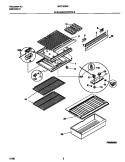 SHELVES Diagram and Parts List for MRT15CNEW4  Uni Refrigerator