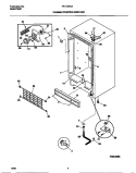 CABINET / CONTROL / SHELVES Diagram and Parts List for TFU12M4AW4  Tappan Freezer