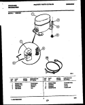 COMPRESSOR PARTS Diagram and Parts List for FED15P2  Frigidaire Dehumidifier
