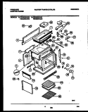 BODY PARTS Diagram and Parts List for FED353WAW3  Frigidaire Range