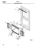 WINDOW MOUNTING PARTS Diagram and Parts List for WAS226W2A2  Frigidaire Air Conditioner