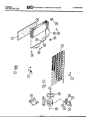 SYSTEM PARTS Diagram and Parts List for RD19F9EU3D  Gibson Refrigerator