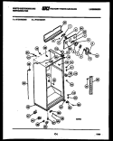 CABINET PARTS Diagram and Parts List for RT216MCV0  Frigidaire Refrigerator