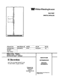 COVER Diagram and Parts List for WRS26MF5AS4  Westinghouse Refrigerator