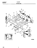 CONTROL PANEL Diagram and Parts List for MLXG62REW1  Frigidaire Washer Dryer Combo