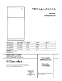 COVER Diagram and Parts List for FRT21KS5AQ0  Frigidaire Refrigerator
