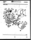 CABINET AND COMPONENT PARTS Diagram and Parts List for DEFW0  Frigidaire Dryer