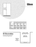COVER Diagram and Parts List for GRS23R4CQ5  Gibson Refrigerator