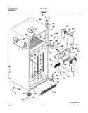 CABINET Diagram and Parts List for GLHT216TAB0  Frigidaire Refrigerator