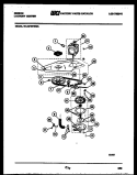 MOTOR AND PUMP PARTS Diagram and Parts List for WL24F2WWMA  Gibson Washer