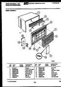 CABINET PARTS Diagram and Parts List for AC086N7A1  Frigidaire Air Conditioner