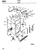 CABINET Diagram and Parts List for FRT22QRGD3  Frigidaire Refrigerator