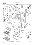 BODY Diagram and Parts List for FGF366BCB  Frigidaire Range