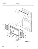WINDOW MOUNTING PARTS Diagram and Parts List for FAS254M2A1  Frigidaire Air Conditioner