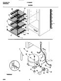 SYSTEM Diagram and Parts List for FFU09M5CW0  Frigidaire Freezer