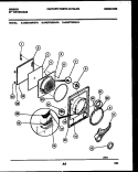 DOOR PARTS Diagram and Parts List for DG27T3WAFA  Gibson Dryer