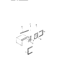 WINDOW MOUNTING PARTS Diagram and Parts List for S205A1QA  Kelvinator Air Conditioner