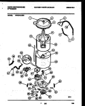 TUB DETAIL Diagram and Parts List for WWX645JBS0  Frigidaire Washer