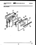 DOOR PARTS Diagram and Parts List for KF420GDW6  Frigidaire Range