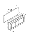 DOOR Diagram and Parts List for MFC05M1BW2  Frigidaire Freezer