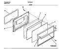 DOOR Diagram and Parts List for TGF354SCWA  Tappan Range