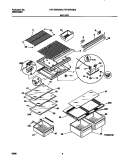 SHELVES Diagram and Parts List for FRT18TNGD0  Frigidaire Refrigerator