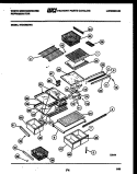 SHELVES AND SUPPORTS Diagram and Parts List for RT219MCH2  Frigidaire Refrigerator