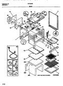 BODY Diagram and Parts List for FGF350BBDA  Frigidaire Range
