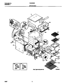 UPPER BODY Diagram and Parts List for FEB798WCCF  Frigidaire Wall Oven