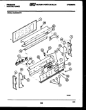 BACKGUARD Diagram and Parts List for REGS38BNL1  Frigidaire Range