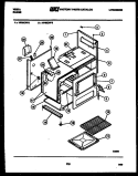 BODY PARTS Diagram and Parts List for VP30CW3  Tappan Range