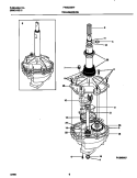 TRANSMISSION Diagram and Parts List for FWS235RFS1  Frigidaire Washer