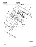 CONTROL PANEL Diagram and Parts List for GLWS1979AS0  Frigidaire Washer