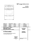COVER Diagram and Parts List for GLEF378AQB  Frigidaire Range