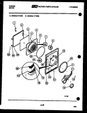DOOR PARTS Diagram and Parts List for 47-2848-23-01  Tappan Dryer