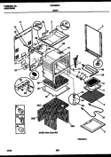 BODY PARTS Diagram and Parts List for FEF352CASA  Frigidaire Range