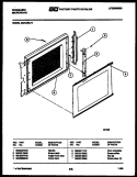 DOOR PARTS Diagram and Parts List for MC1335L2  Frigidaire Microwave