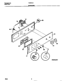 BACKGUARD Diagram and Parts List for TGB504CCB1  Tappan Range